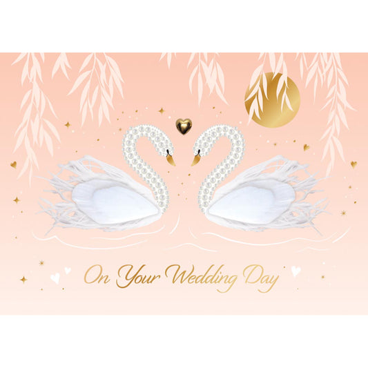 Wedding Swans Greeting Card