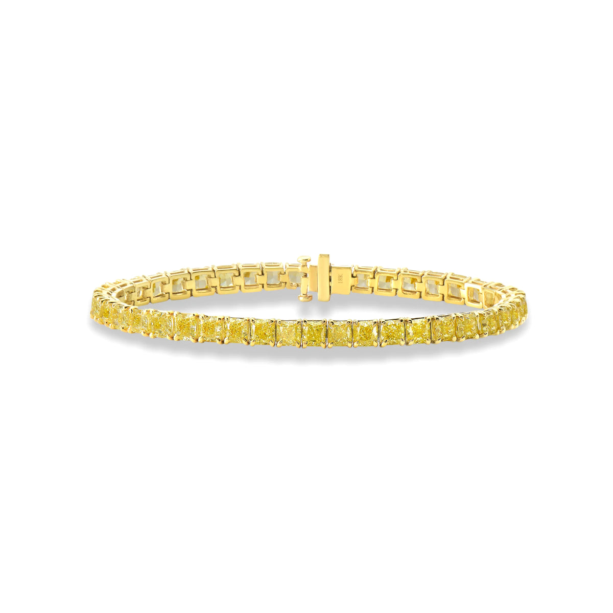 Namdar 18k Yellow Gold 7" Fancy Yellow Diamond Tennis Bracelet