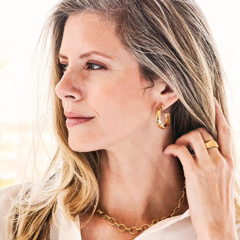 Capucine De Wulf Cleopatra Classic Medium Hoop Earrings - Gold