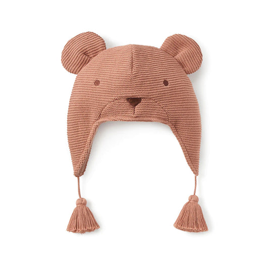 Elegant Baby Bear Aviator Knit Hat