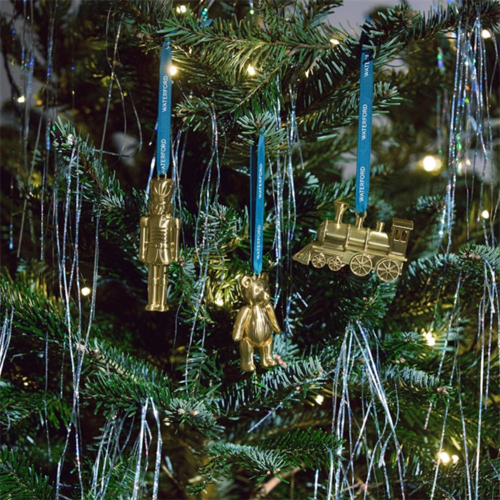 Waterford Teddy Golden Ornament