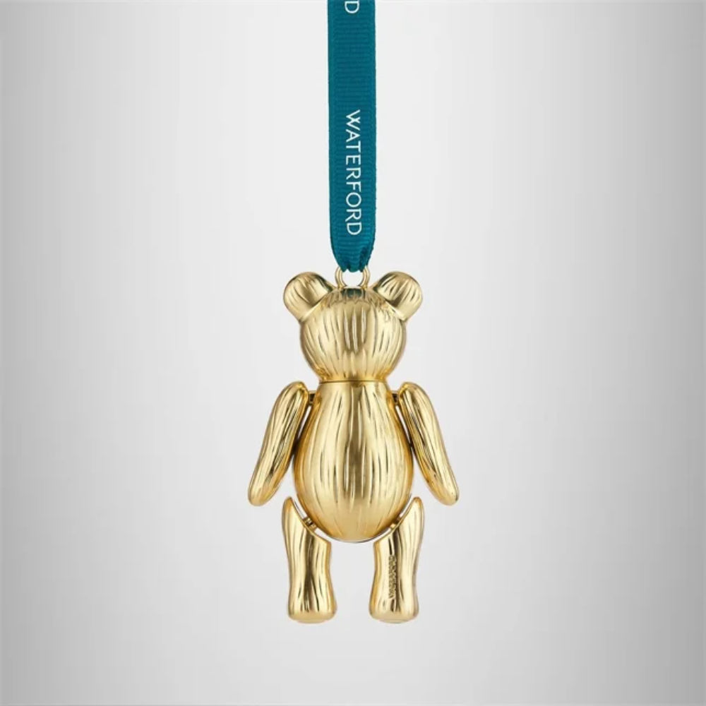 Waterford Teddy Golden Ornament