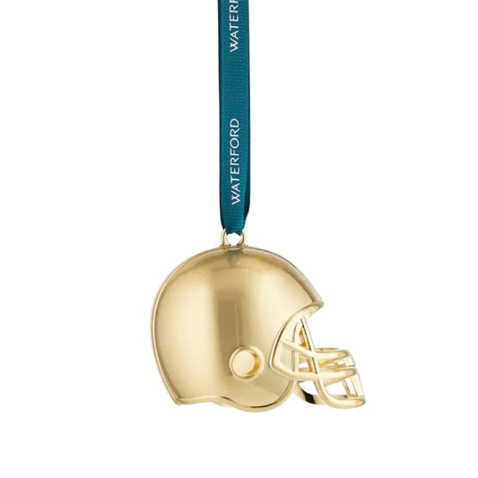 Waterford Football Helmet Golden Ornament