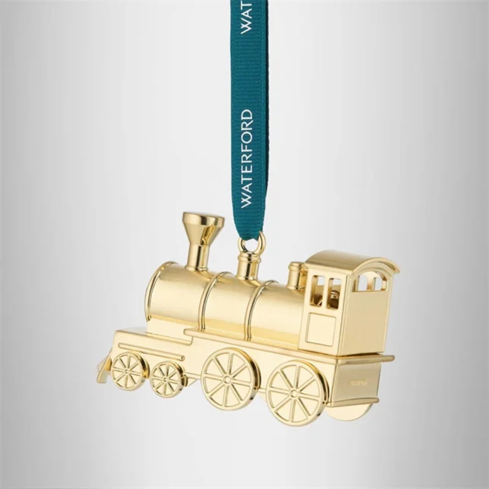 Waterford Steam Train Golden Ornament