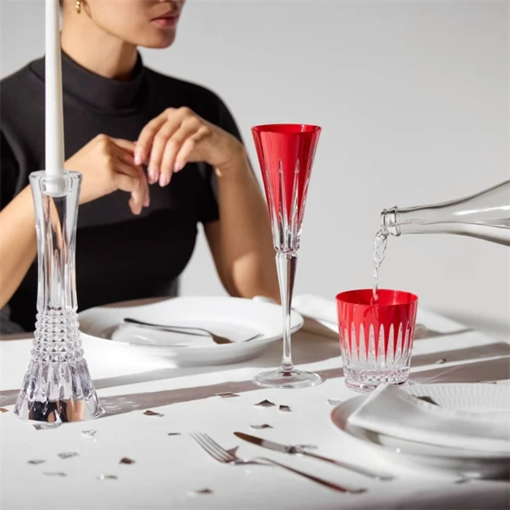 Waterford Red New Year Firework Flutes - Set of 2