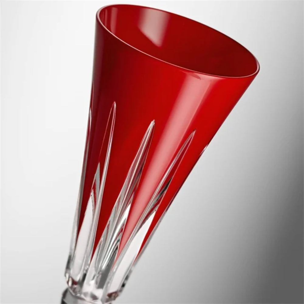 Waterford Red New Year Firework Flutes - Set of 2