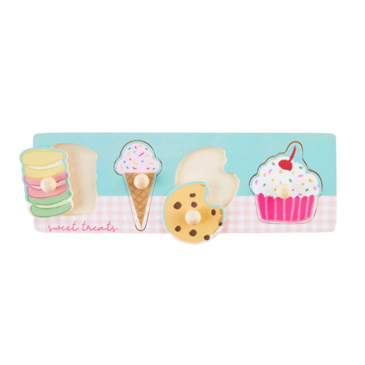 Mud Pie Girly Knob Wood Puzzles