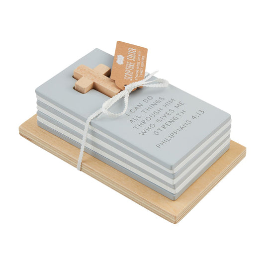 Mud Pie Scripture Stacker Set