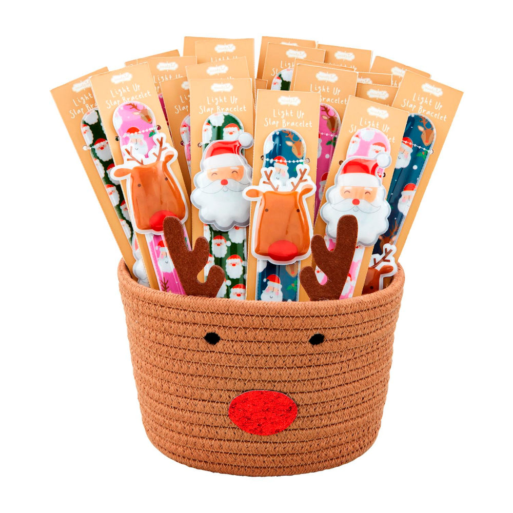 Mud Pie Christmas Light-Up Slap Bracelets