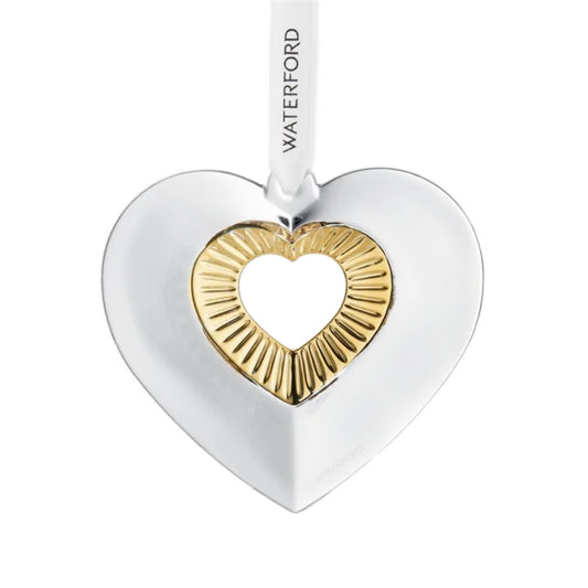 Waterford Heart With Gold Ornament