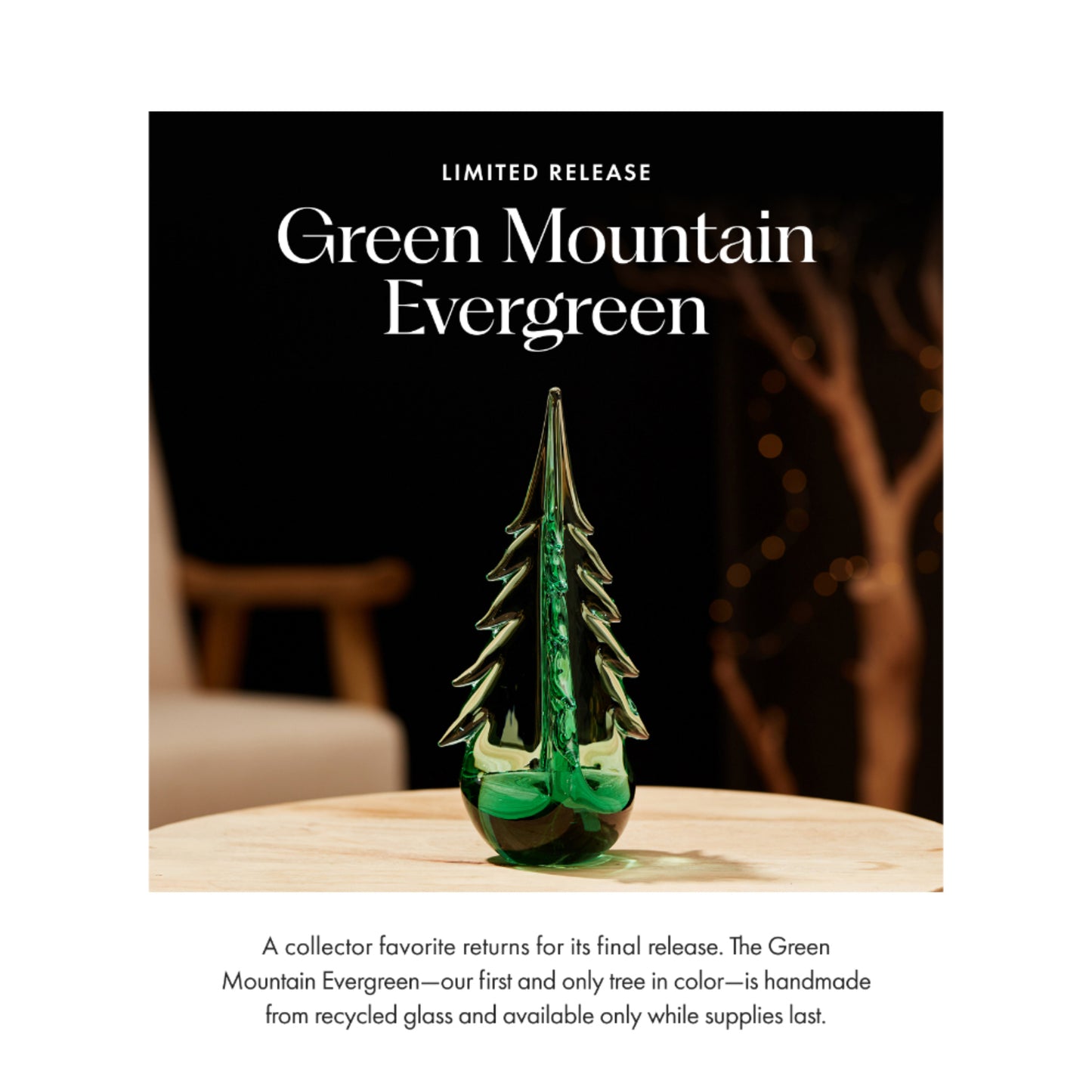 Simon Pearce 10" Green Mountain Evergreen Limited Release (Pre-order)