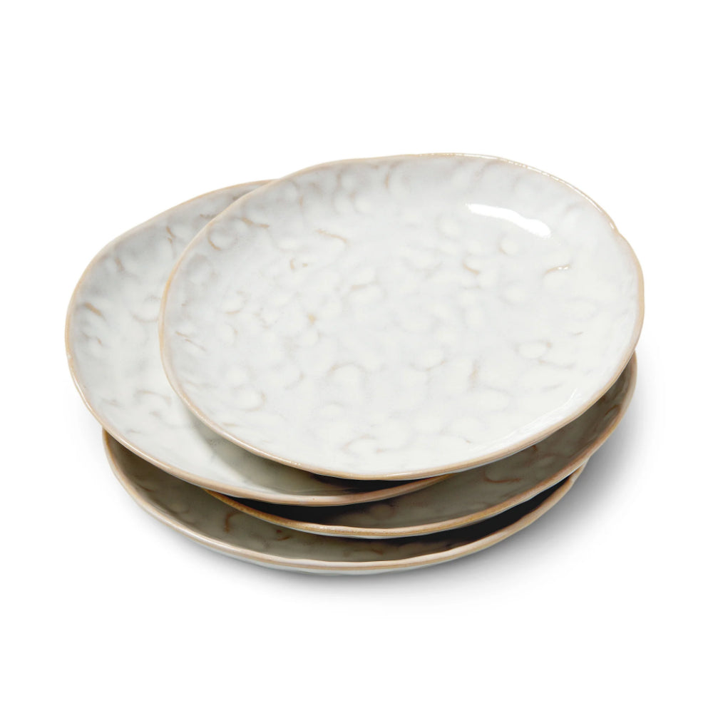 Simon Pearce Burlington Cloud Appetizer Plate - Set of 4