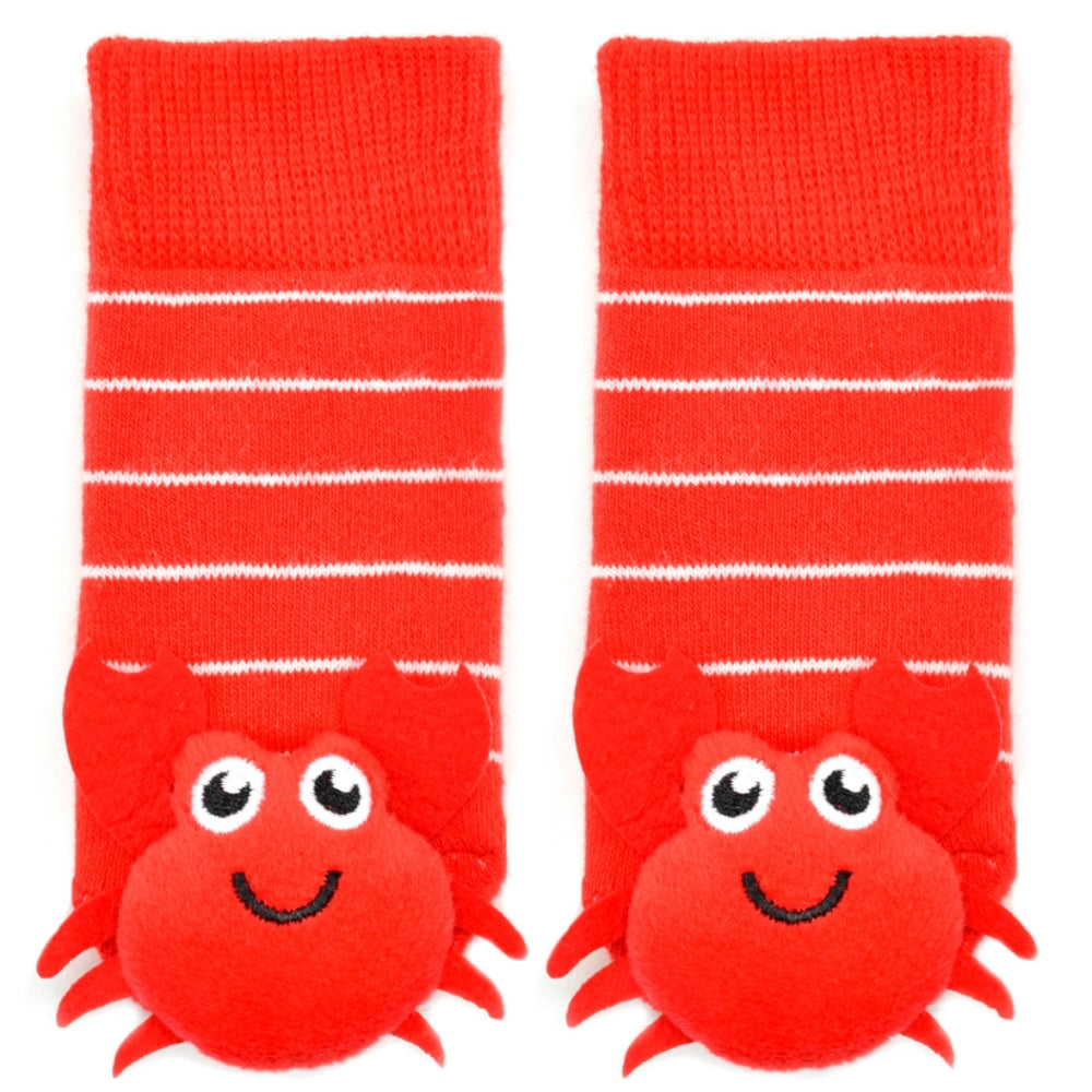 Liventi Red Crabby Tight & Rattle Socks Gift Box 6-12M
