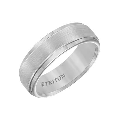 Men's Tungsten 7mm Brush Finish Wedding Band