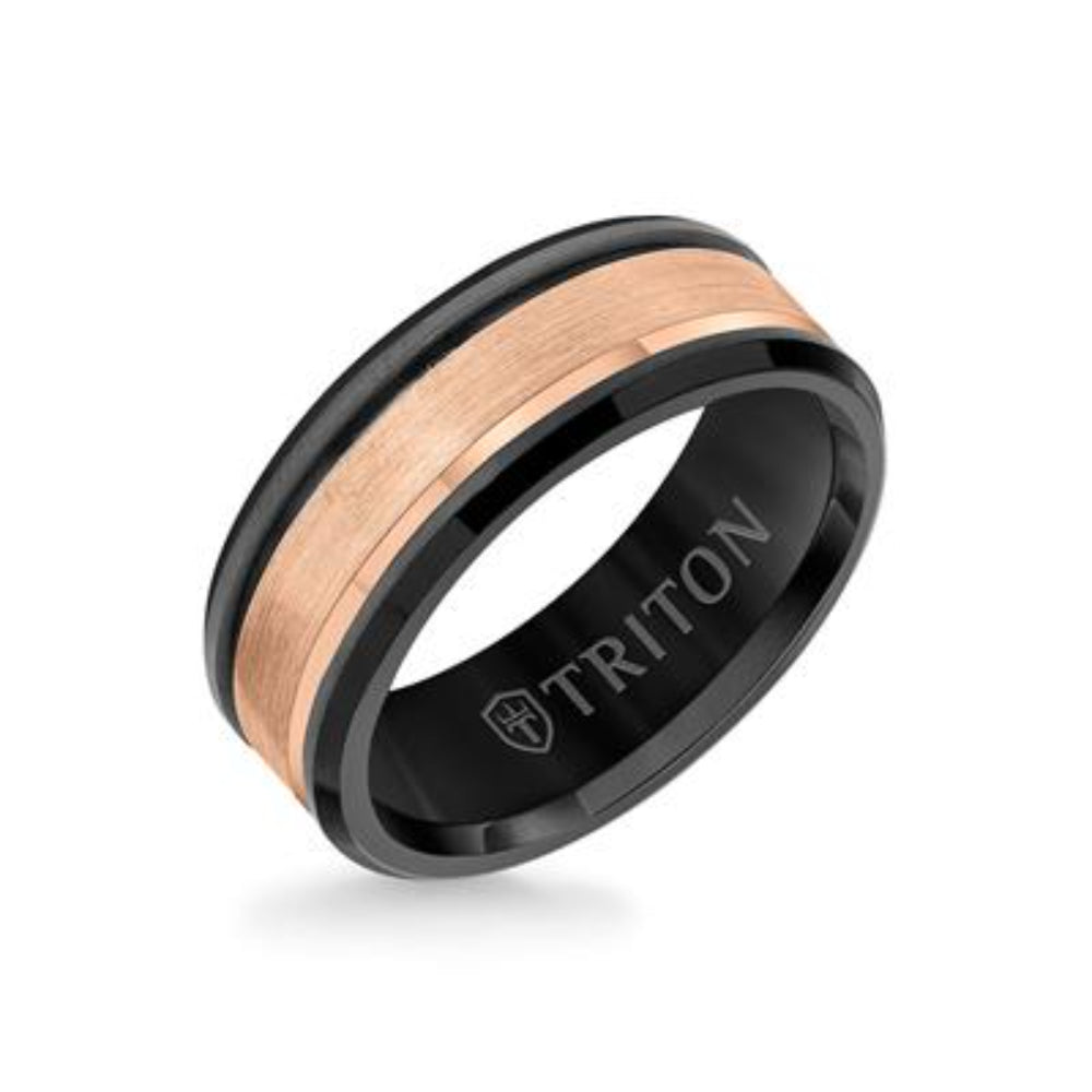 Men's 8mm Satin Finish Tungsten Wedding Band