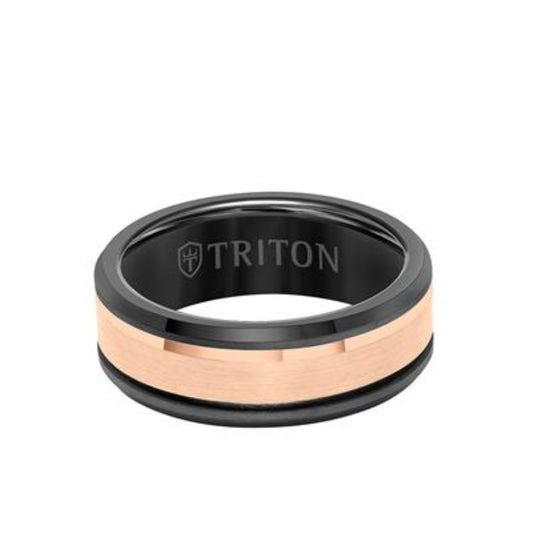 Men's 8mm Satin Finish Tungsten Wedding Band