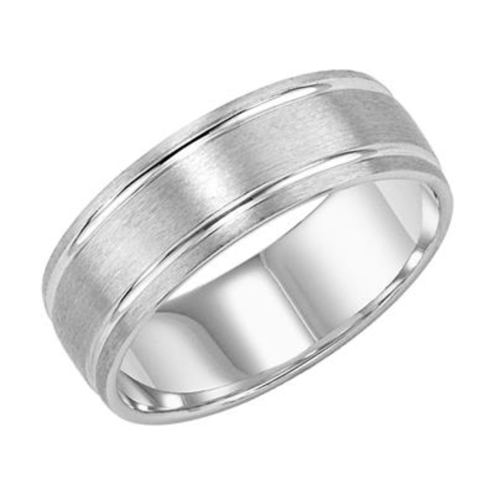 Men's 14k Low Dome Wedding Band 7mm
