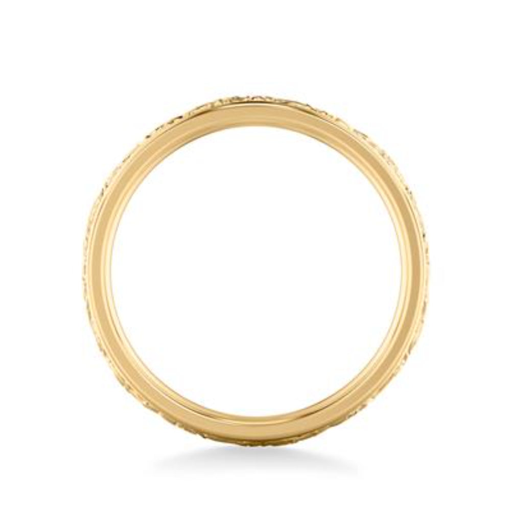 Men's 6mm Carved Floral Wedding Band