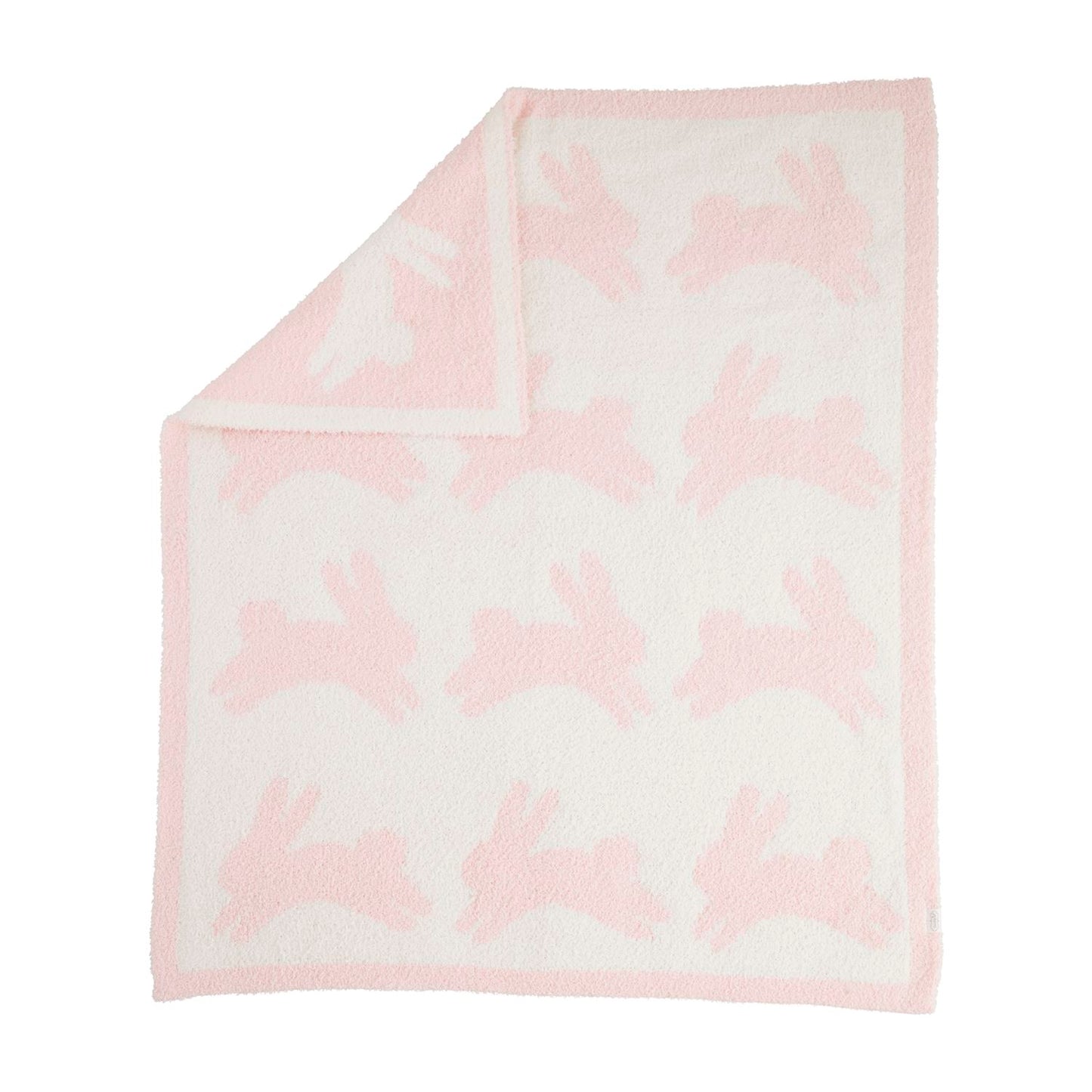 Mud Pie Pink Bunny Blanket