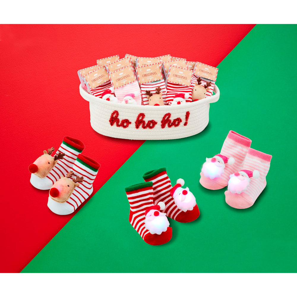 Mud Pie Christmas Light-Up Socks