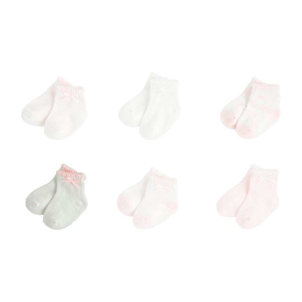 Mud Pie Pink Baby Socks