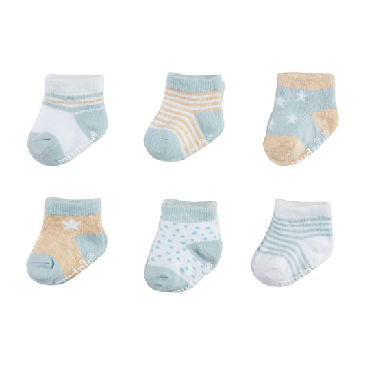 Mud Pie Blue Baby Socks