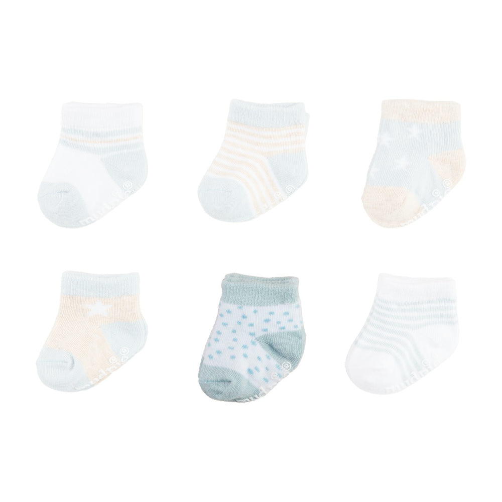 Mud Pie Blue Baby Socks
