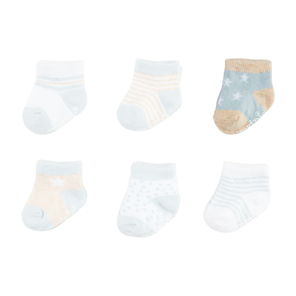 Mud Pie Blue Baby Socks