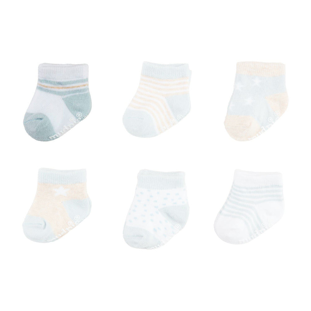 Mud Pie Blue Baby Socks