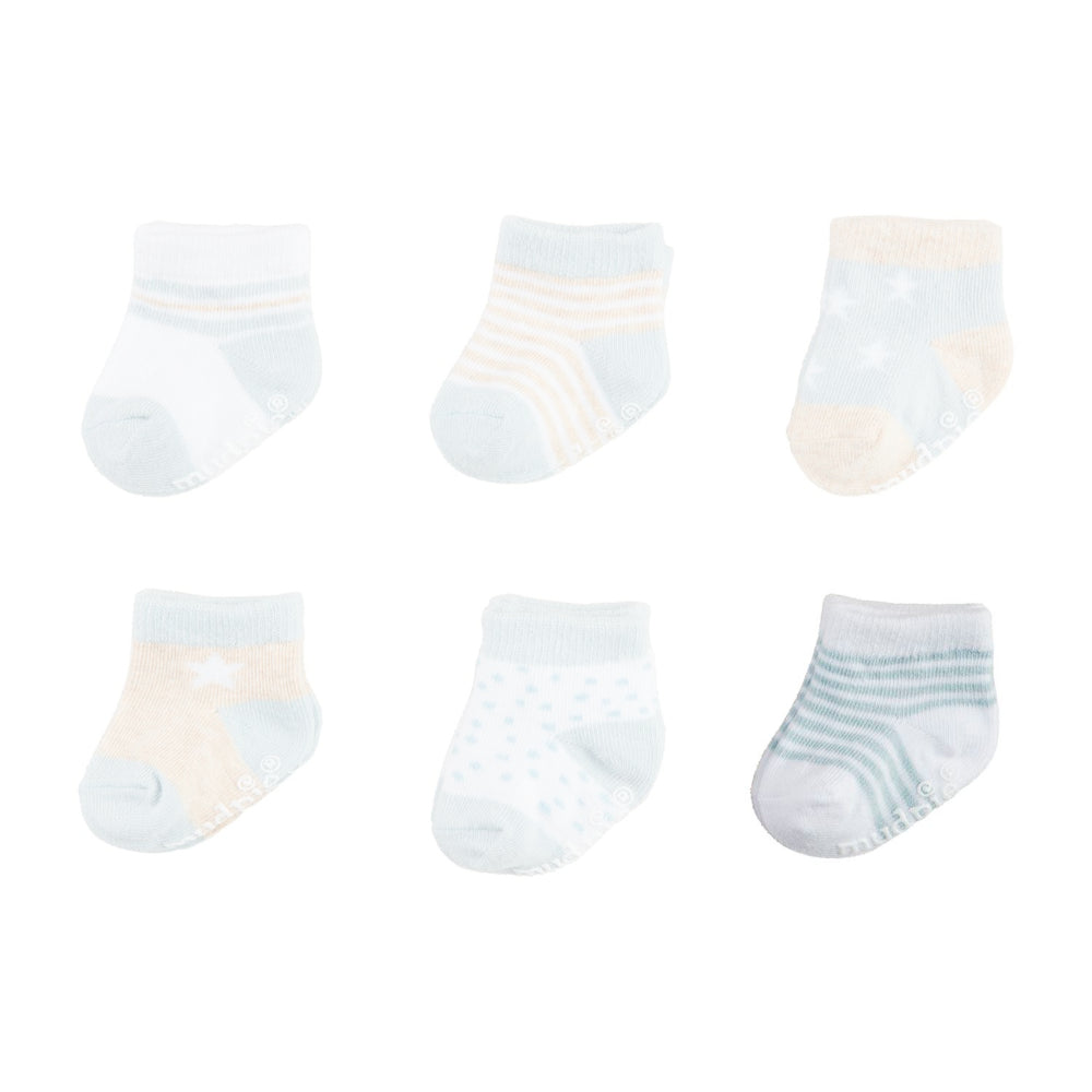 Mud Pie Blue Baby Socks