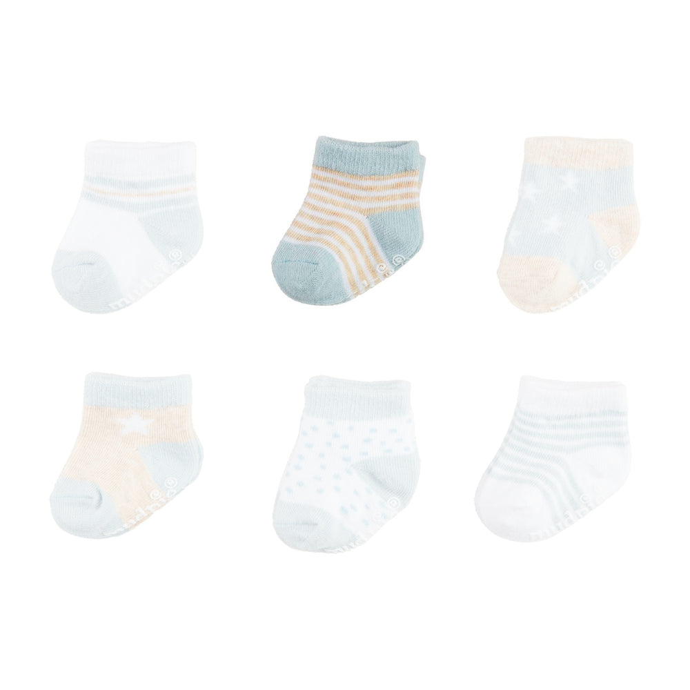 Mud Pie Blue Baby Socks