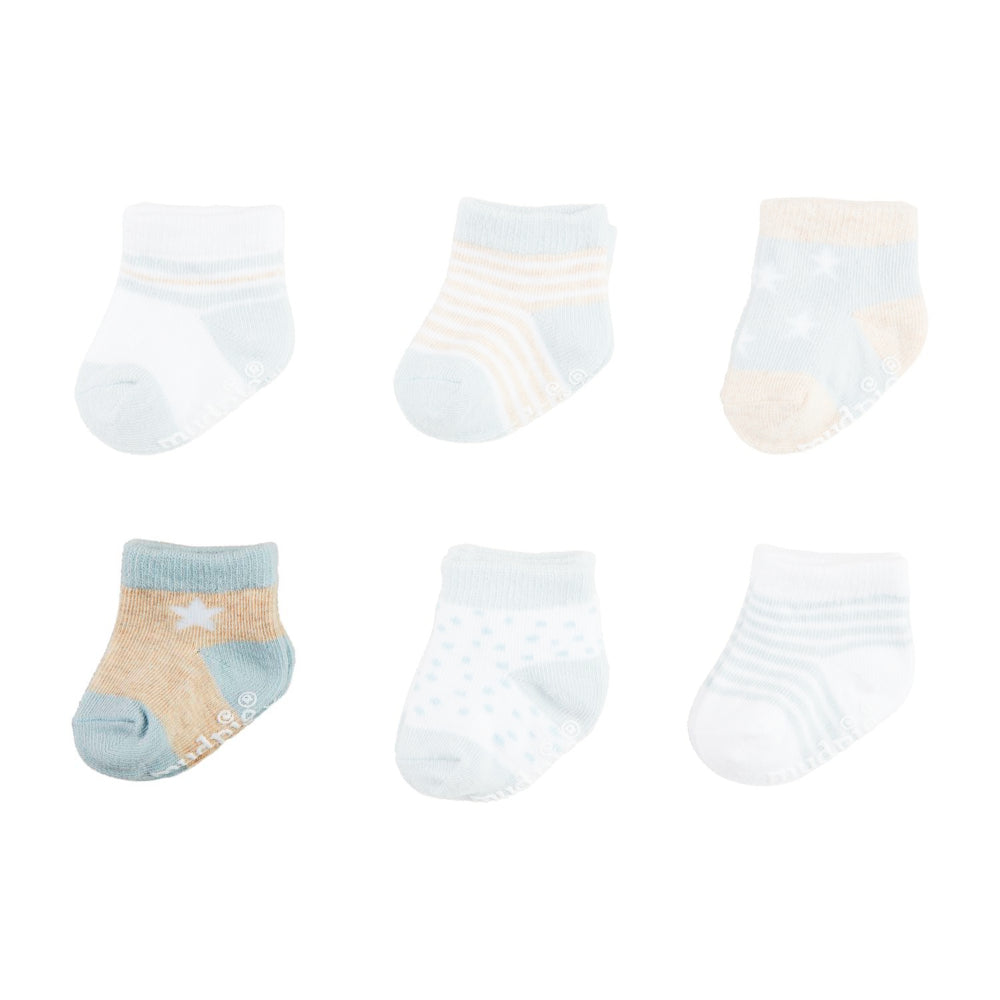Mud Pie Blue Baby Socks