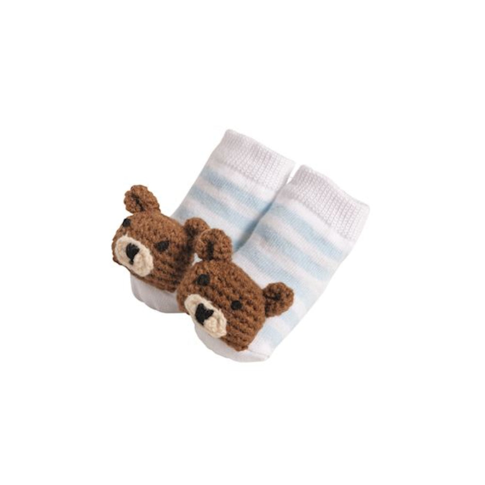 Mud Pie Crochet Rattle Toe Socks