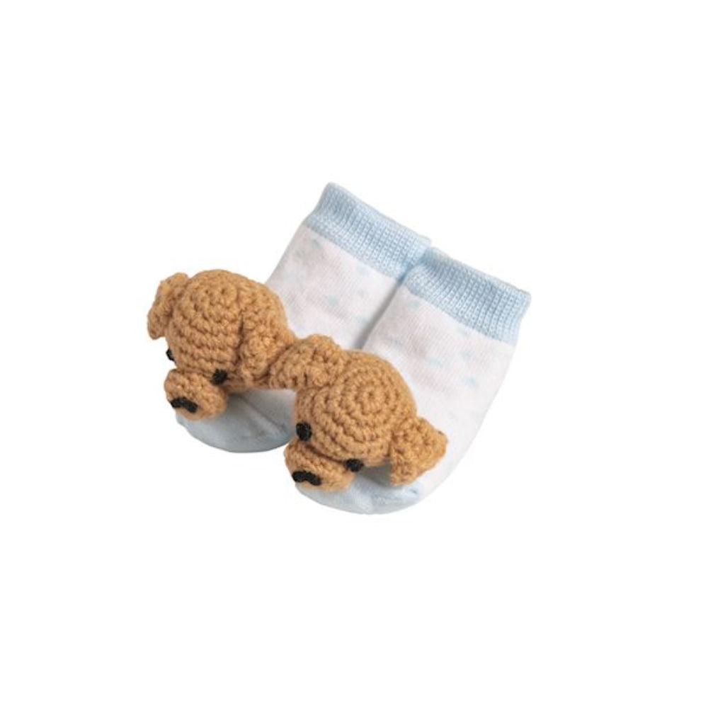 Mud Pie Crochet Rattle Toe Socks