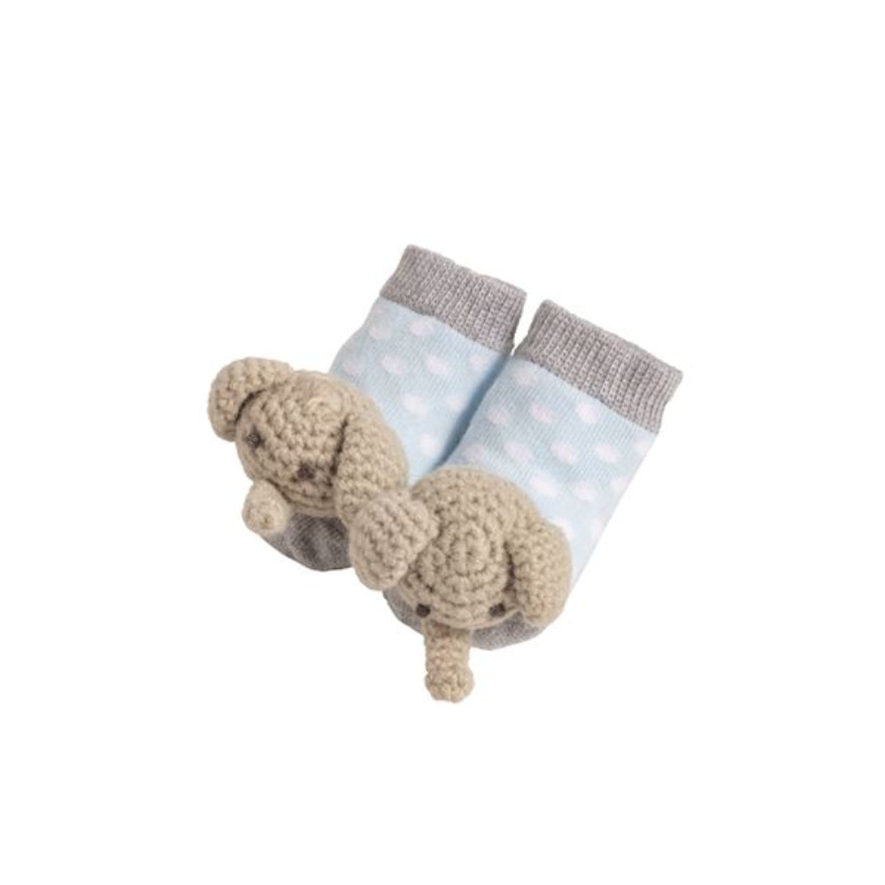 Mud Pie Crochet Rattle Toe Socks