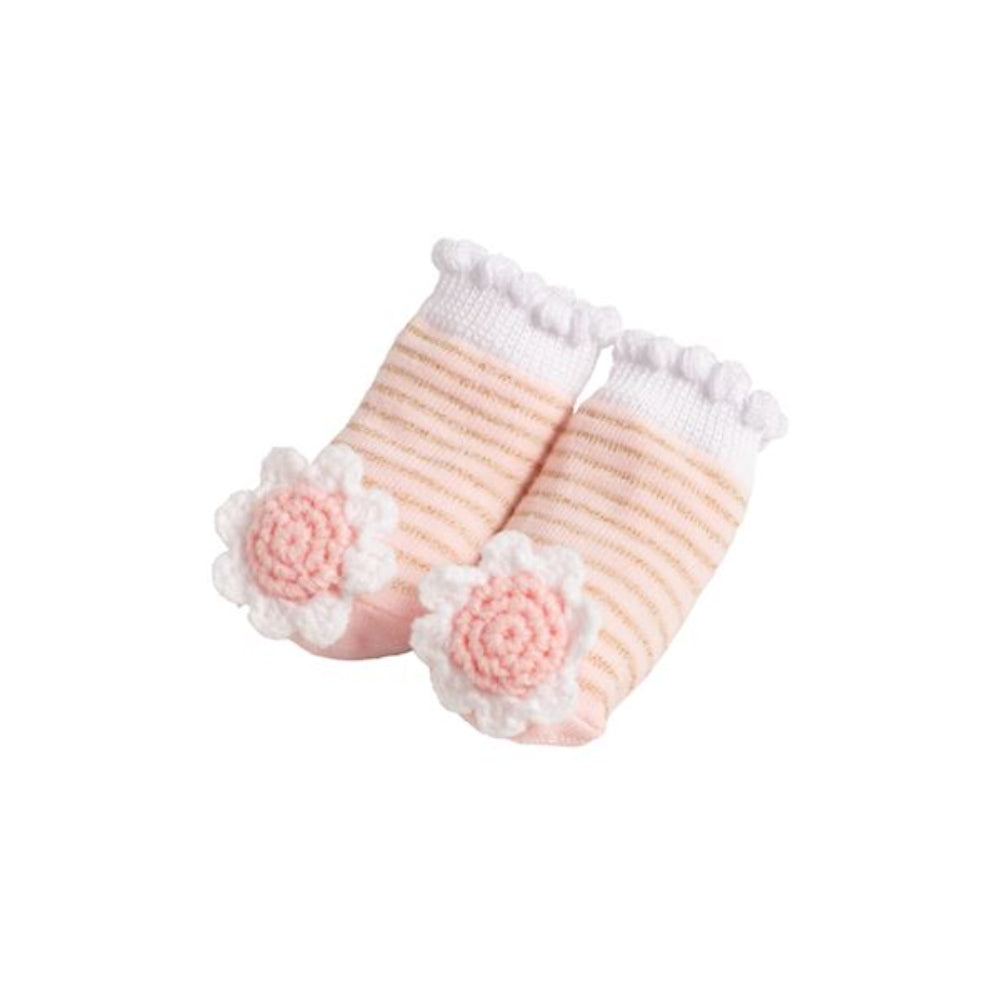 Mud Pie Crochet Rattle Toe Socks