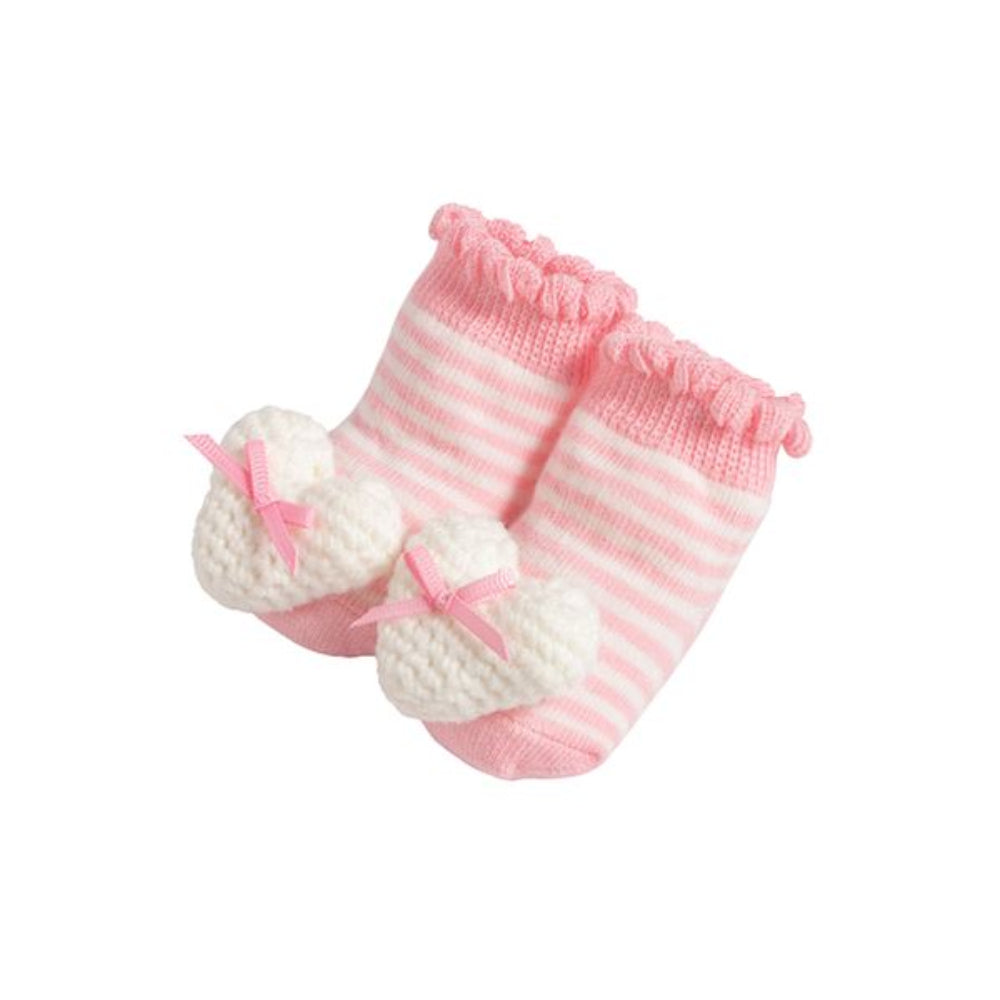 Mud Pie Crochet Rattle Toe Socks