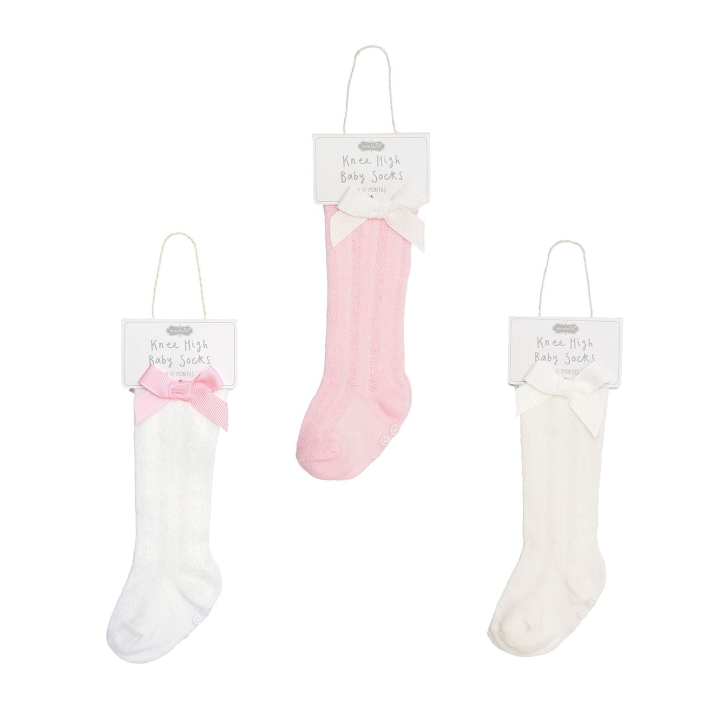 Mud Pie Tall Bow Socks
