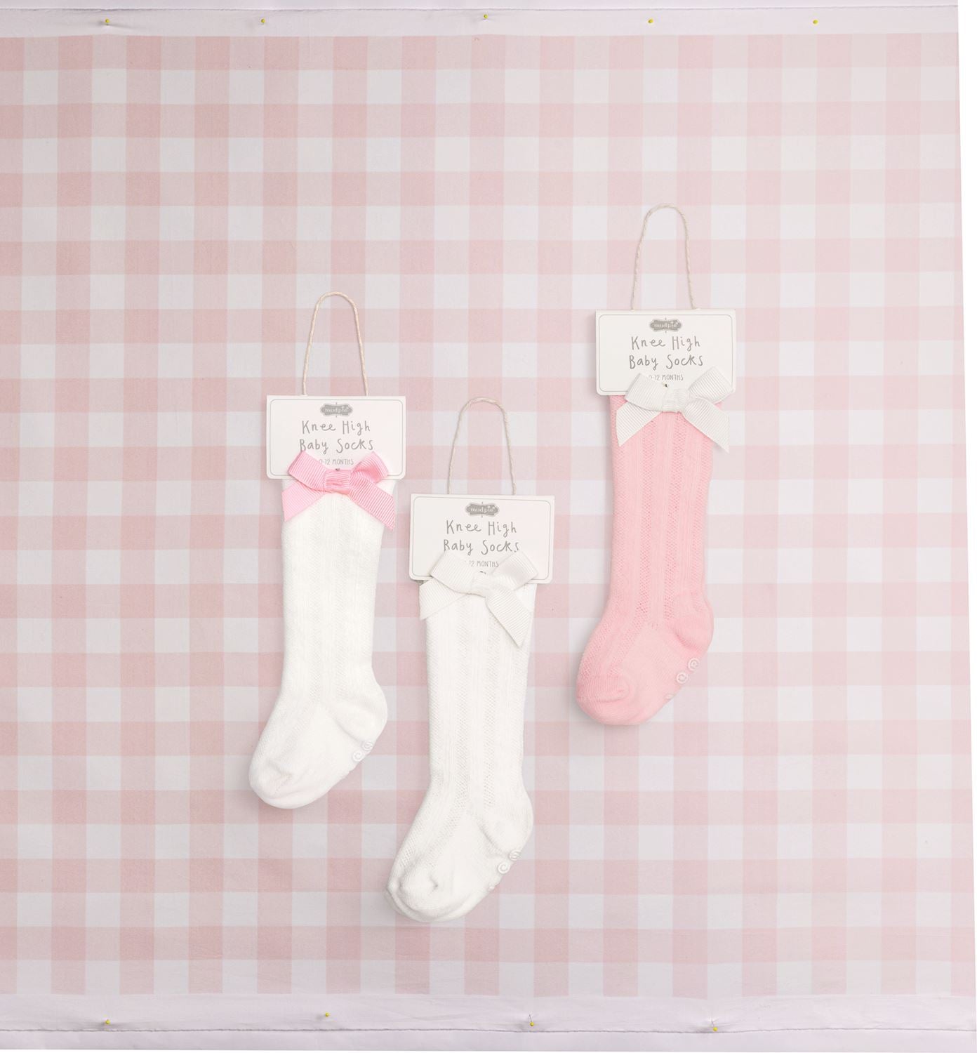 Mud Pie Tall Bow Socks