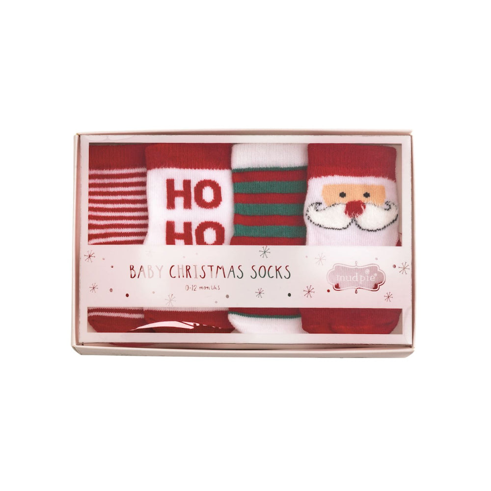 Mud Pie Christmas Baby Sock Set