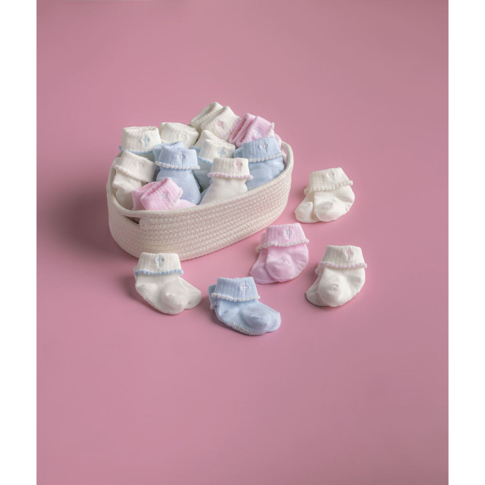 Mud Pie Cross Foldover Socks