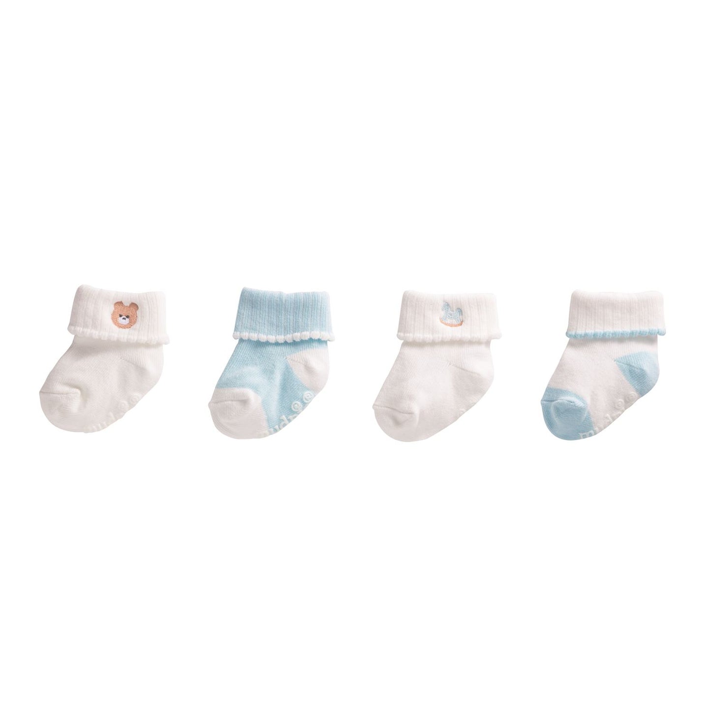 Mud Pie Blue Foldover Sock Set