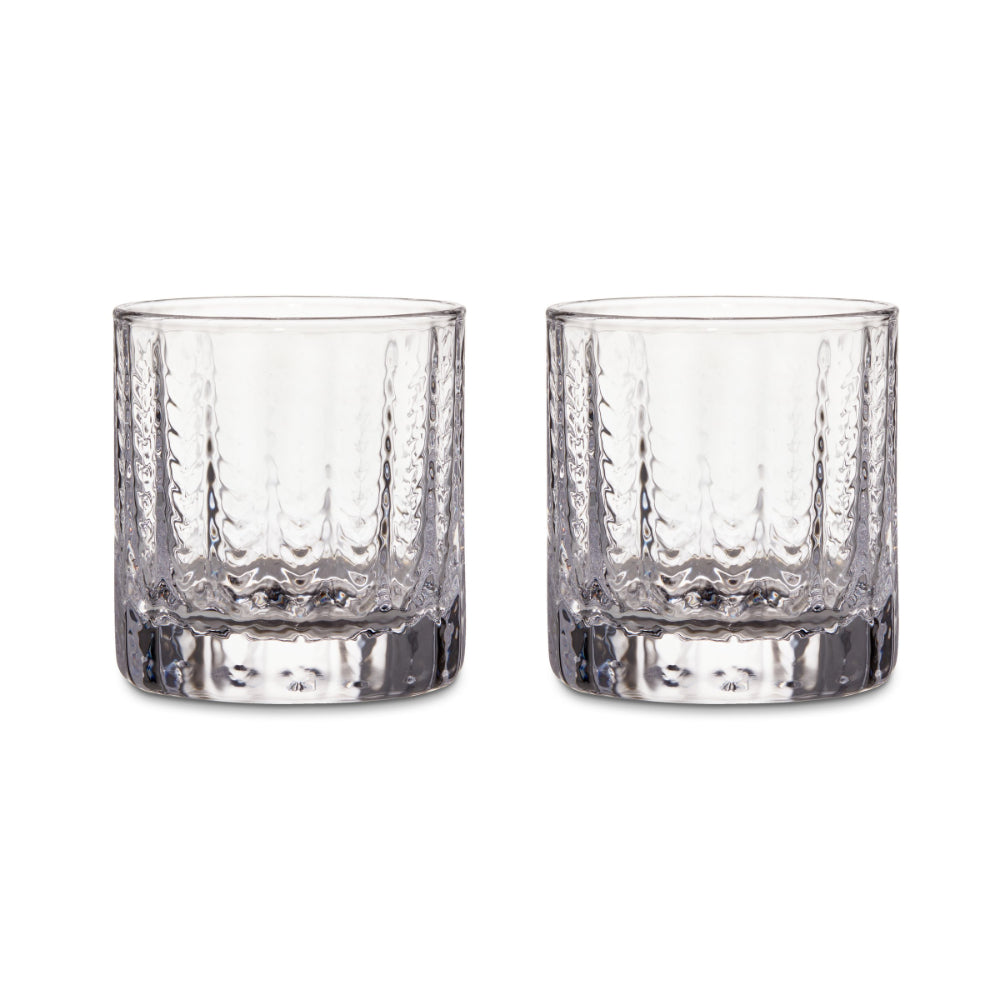Simon Pearce Greenwich Lowball Glass  - Set of 2