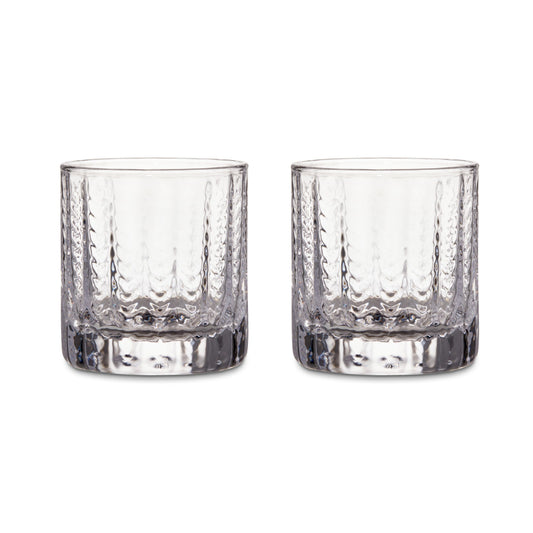 Simon Pearce Greenwich Lowball Glass  - Set of 2
