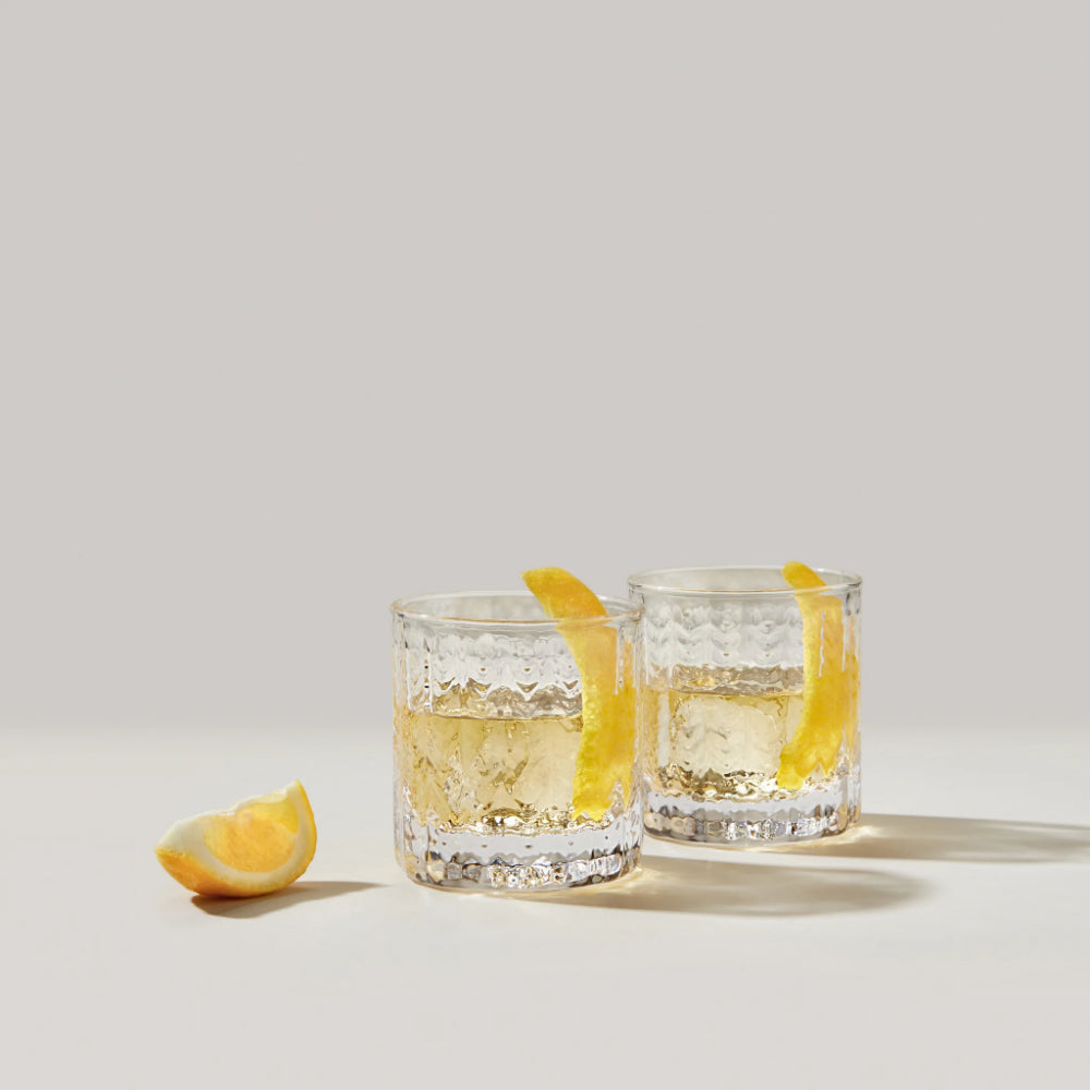Simon Pearce Greenwich Lowball Glass  - Set of 2