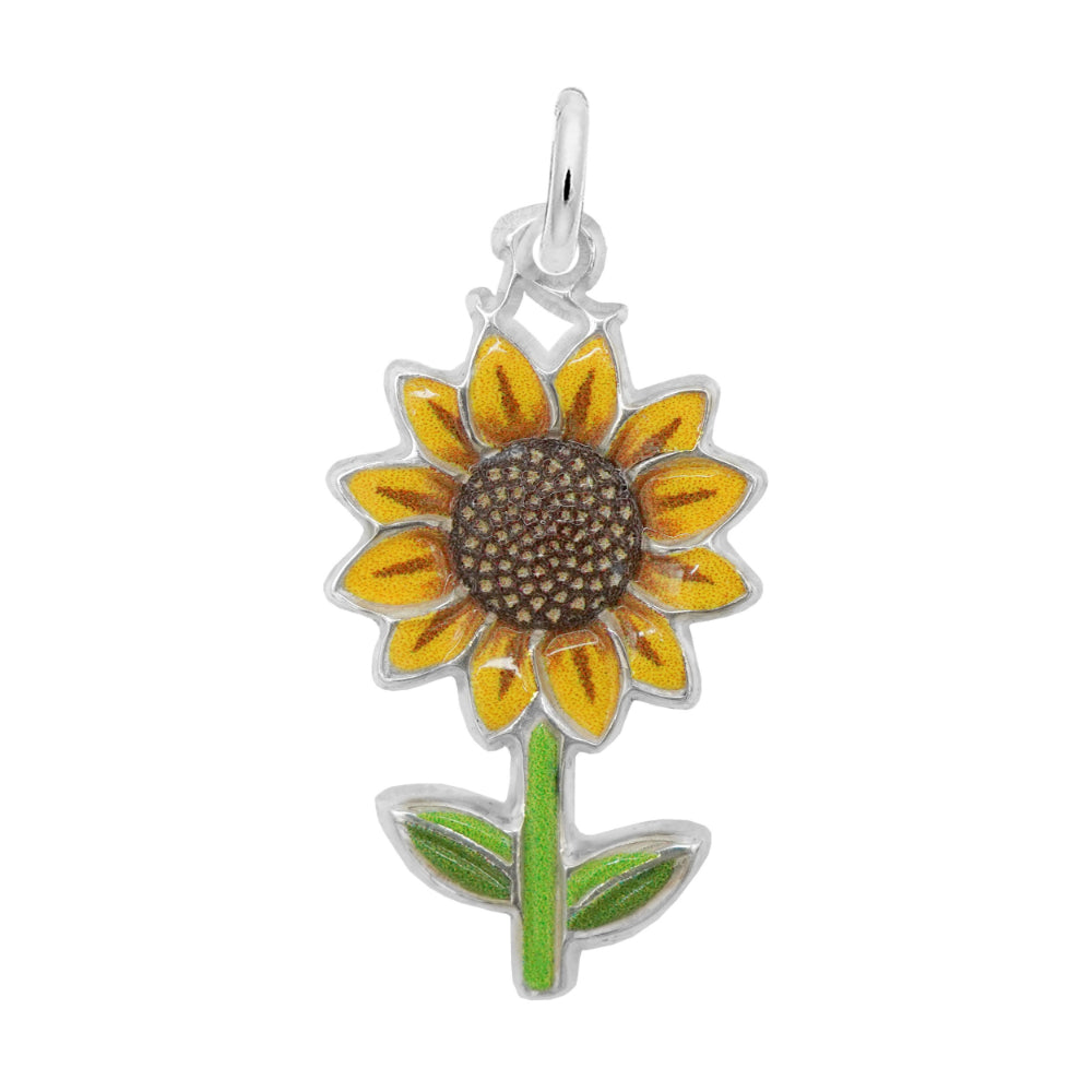 1117-001 Painted Sunflower Charm