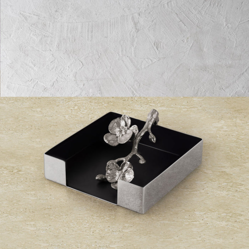 Michael Aram White Orchid Cocktail Napkin Holder