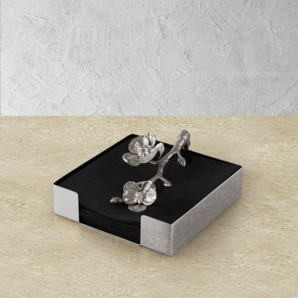 Michael Aram White Orchid Cocktail Napkin Holder