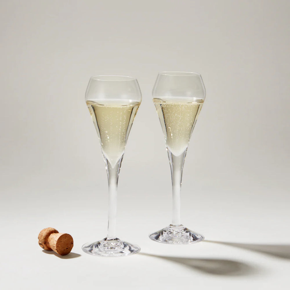 Simon Pearce Vintner Flute-Set of 2