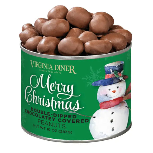 Virginia Diner 10 oz. Merry Christmas Double-Dipped Chocolatey Covered Peanuts